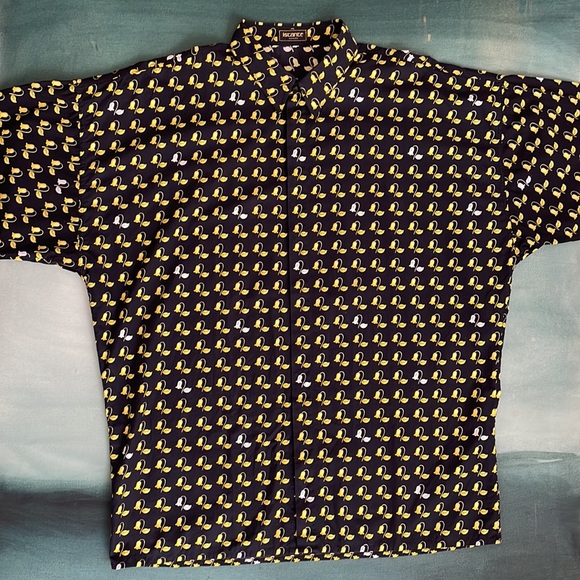 Vintage Gianni Versace Istante Button Down Shirt Floral - Picture 6 of 15